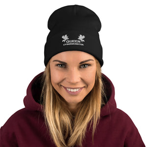 Open image in slideshow, Queen Cybermonster Embroidered Beanie
