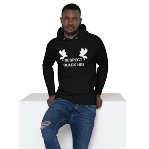 Open image in slideshow, RESPECT BLACK UBI Unisex Hoodie
